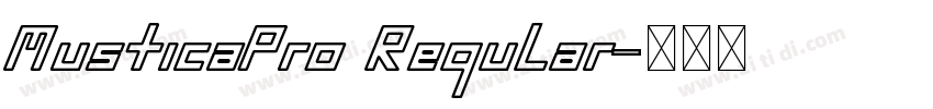 MusticaPro Regular字体转换